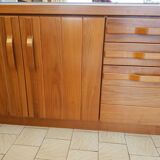 Bahut bas Esterel in solid American walnut