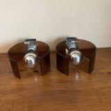 Plexiglass wall lights 1970