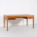 Scandinavian minimalist desk exotic wood 60's