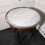 Louis XVI style bouillotte table in mahogany