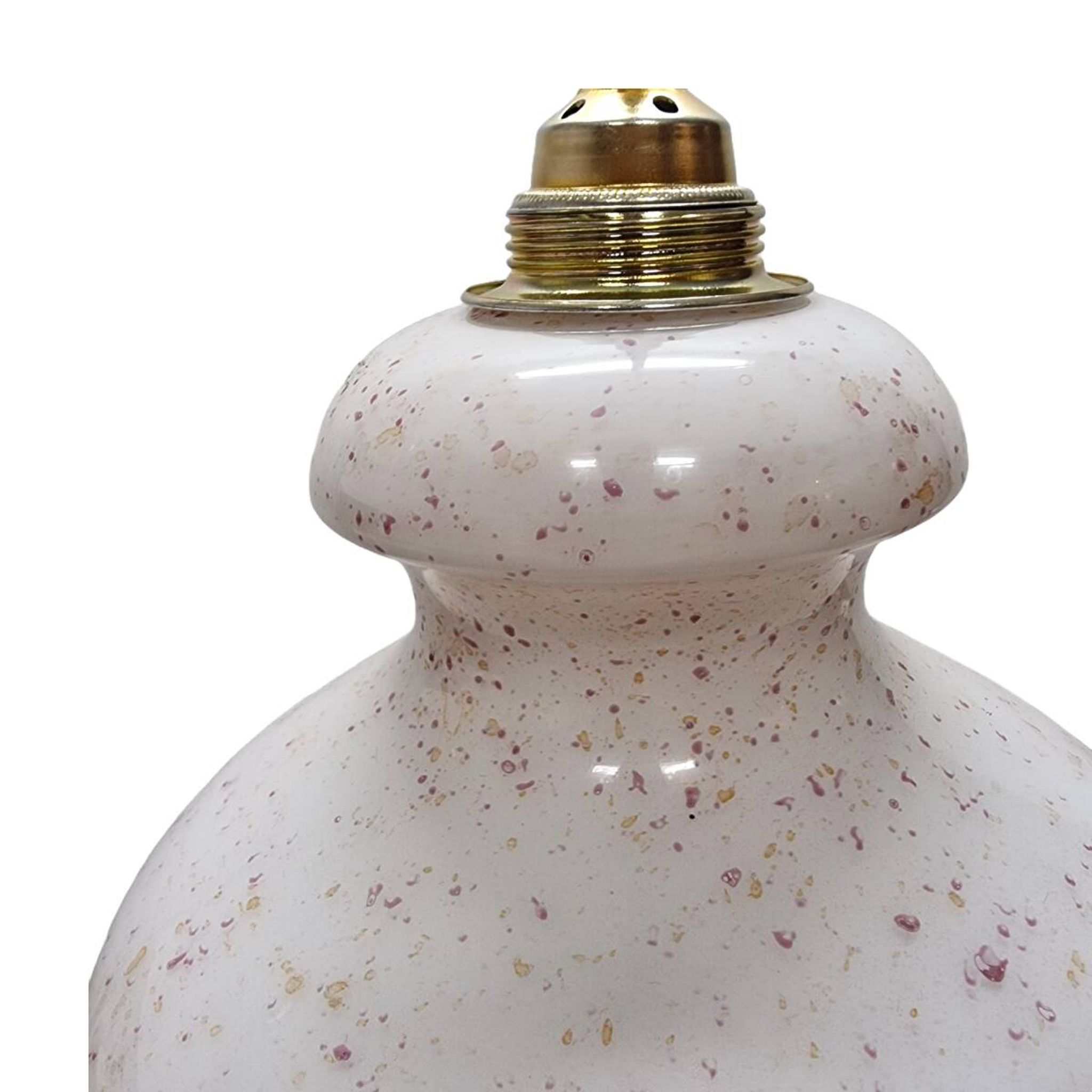 Vintage Pendant Lamp With Opaline Shade