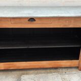 Oak counter top zinc bar bistro estaminet