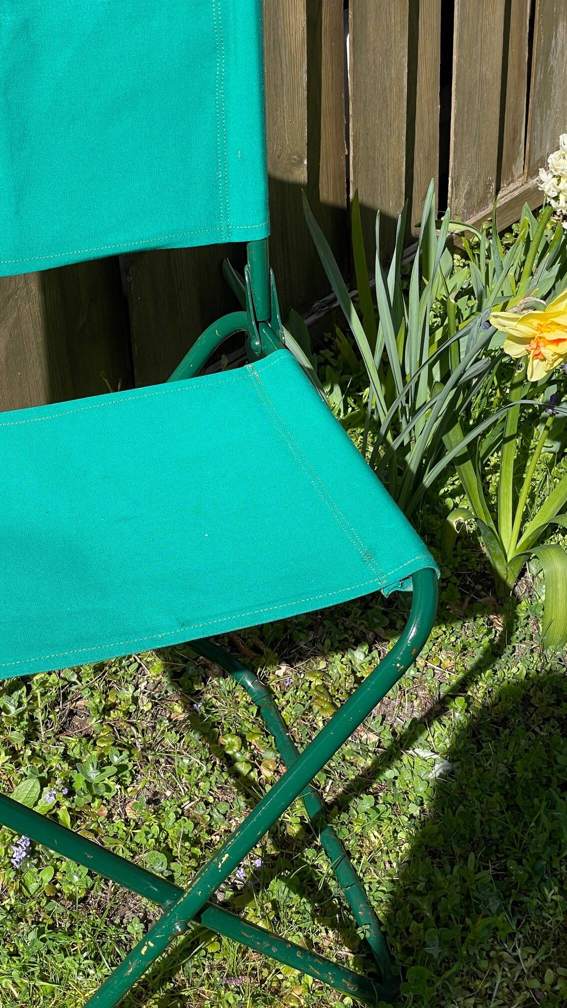Vintage camping folding chair