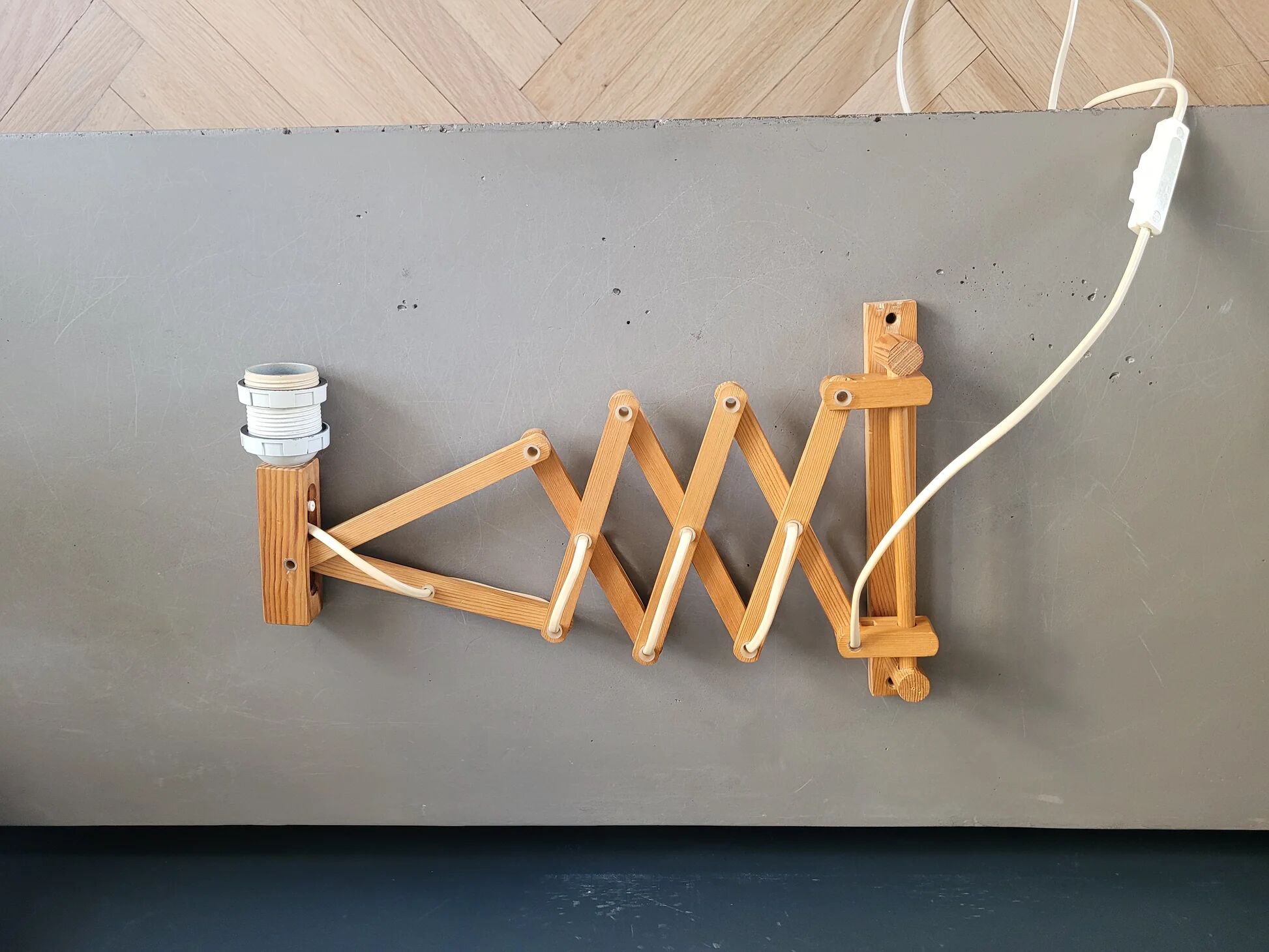 Translandia accordion wall light - Scandinavian 1960s