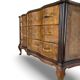 Commode italienne Art déco en loupe de noyer, années 1940-50
