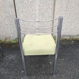 6 Roche Bobois steel chairs
