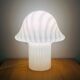 Striped glass mushroom table lamp from Peill & Putzler Germany 1970s