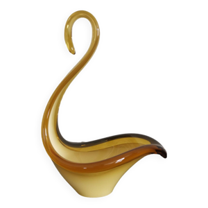 Vide poche cygne en verre