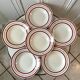 Set of 6 hollow plates Gien 50s