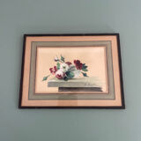 Arthur Chaplin watercolour painting still life bouquet of flowers