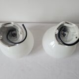 Onyx lamp and opaline wall lamps