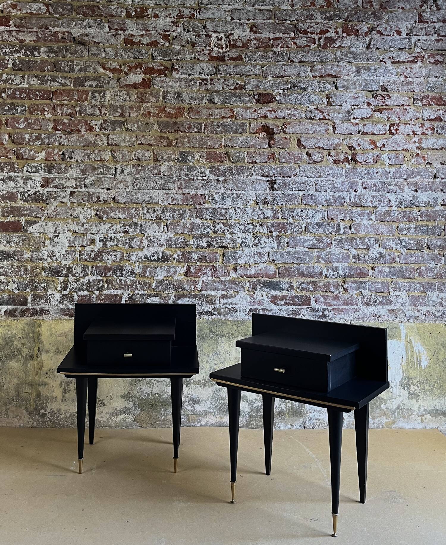Paire de chevets mid-century modern