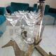 Censo crystal martini glasses, 1980s, set of 6