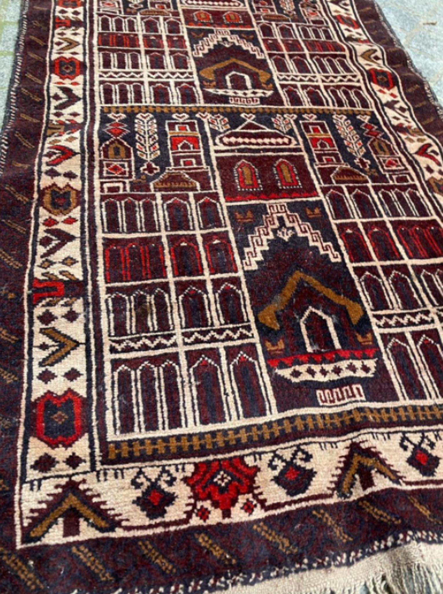 Tapis afghan Baluch vintage 140x86cm