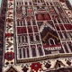Afghan carpet Baluch vintage 140x86cm