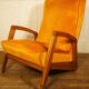 Armchair "Kangaroo" in velvet feet compass