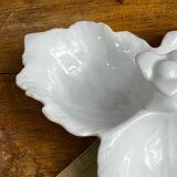 Segmented serving dish, leaf shape, porcelain, Bavaria
