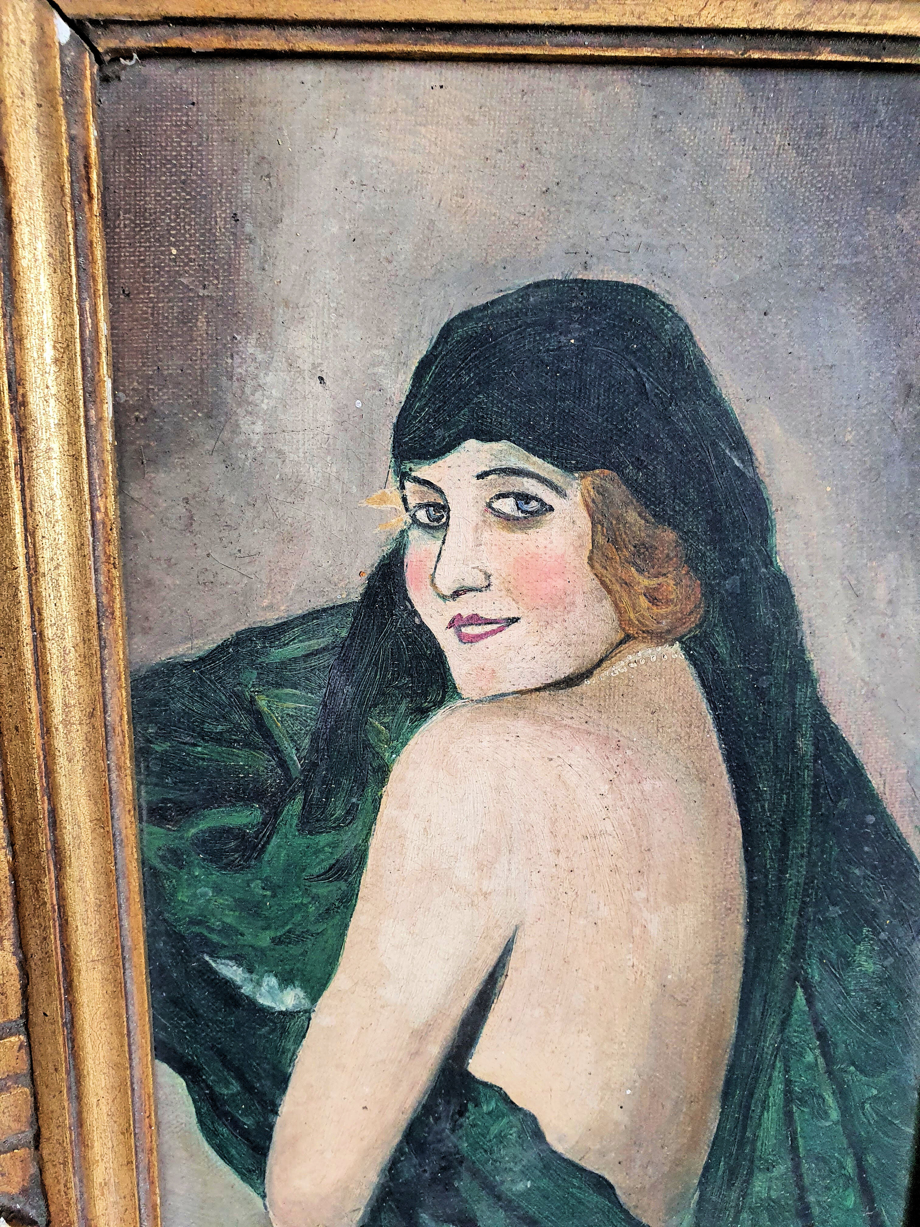 Oil on canvas by Gabrielle Guillot De Raffaillac