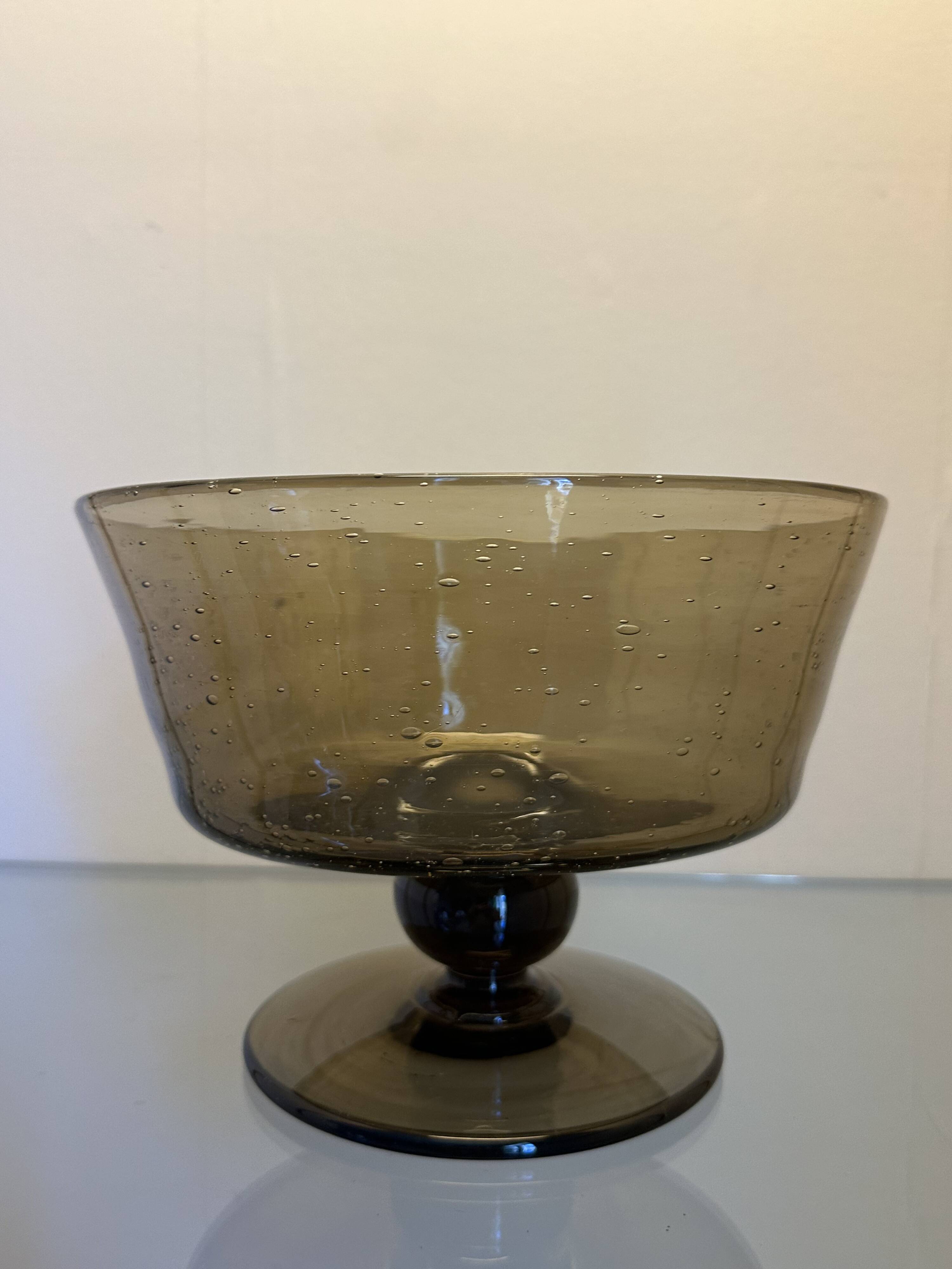 Service En Verre Soufflé Et Bullé de Biot