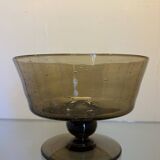 Blown and bubbled glass service from Biot