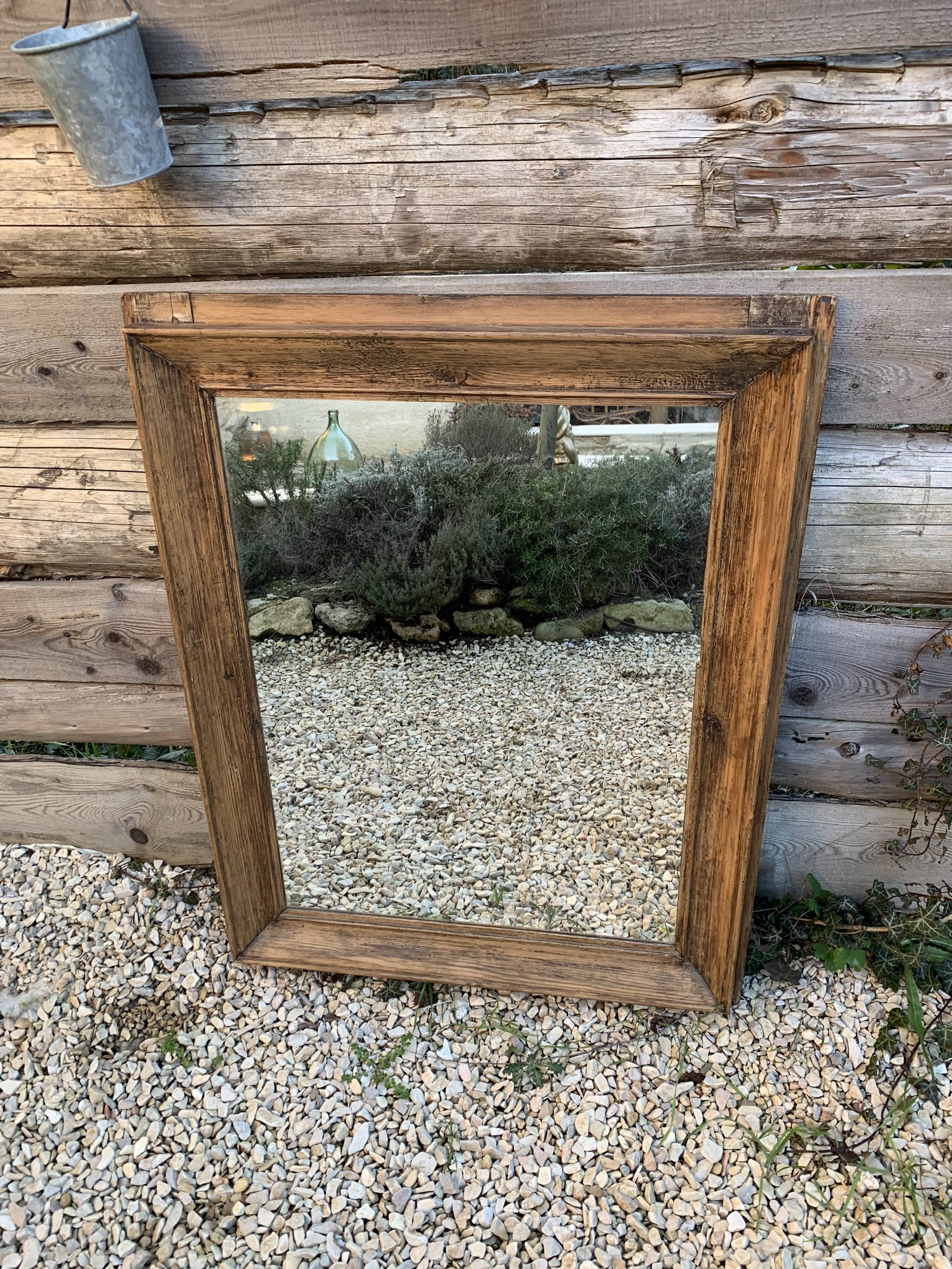 Miroir bois ancien