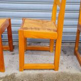 Set of 8 elm chairs Maison Regain