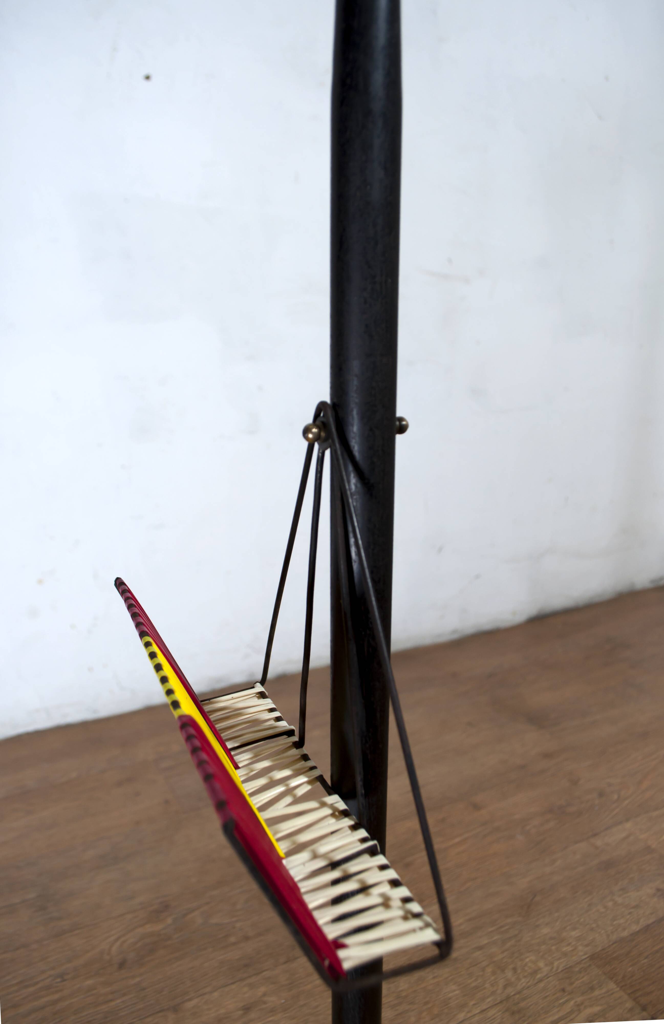 Vistosi Mid-Century Modern "Incamiciato" Murano Glass Italian Floor Lamp,50