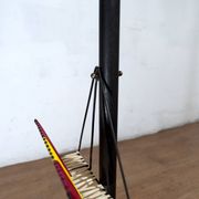 Vistosi Mid-Century Modern "Incamiciato" Murano Glass Italian Floor Lamp,50