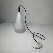 Vintage glass suspension light 1970