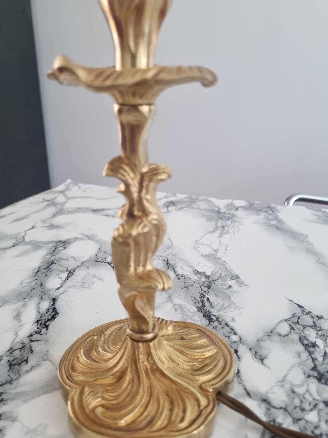 Vintage gold lamp base
