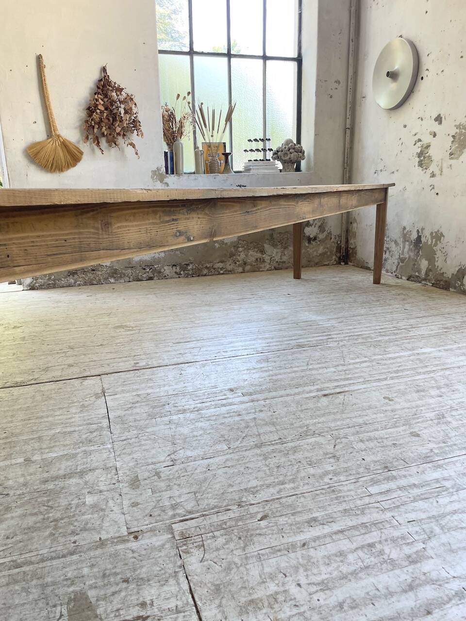 4m XXL pine and oak farmhouse table