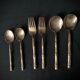 Couverts de table 12 personnes laiton bambou