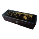 Glove box in lacquered wood decorated with a crane among bamboos. China, Japan?