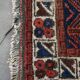 Tapis vintage carré style oriental 76x76 cm
