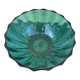 Superbe Coupe / Saladier Vintage en Verre Vert Émeraude