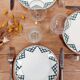 3 assiettes plates terre de fer - Saint Amand