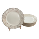 9 Villeroy and Boch “small golden flowers” dinner plates from the 1950s