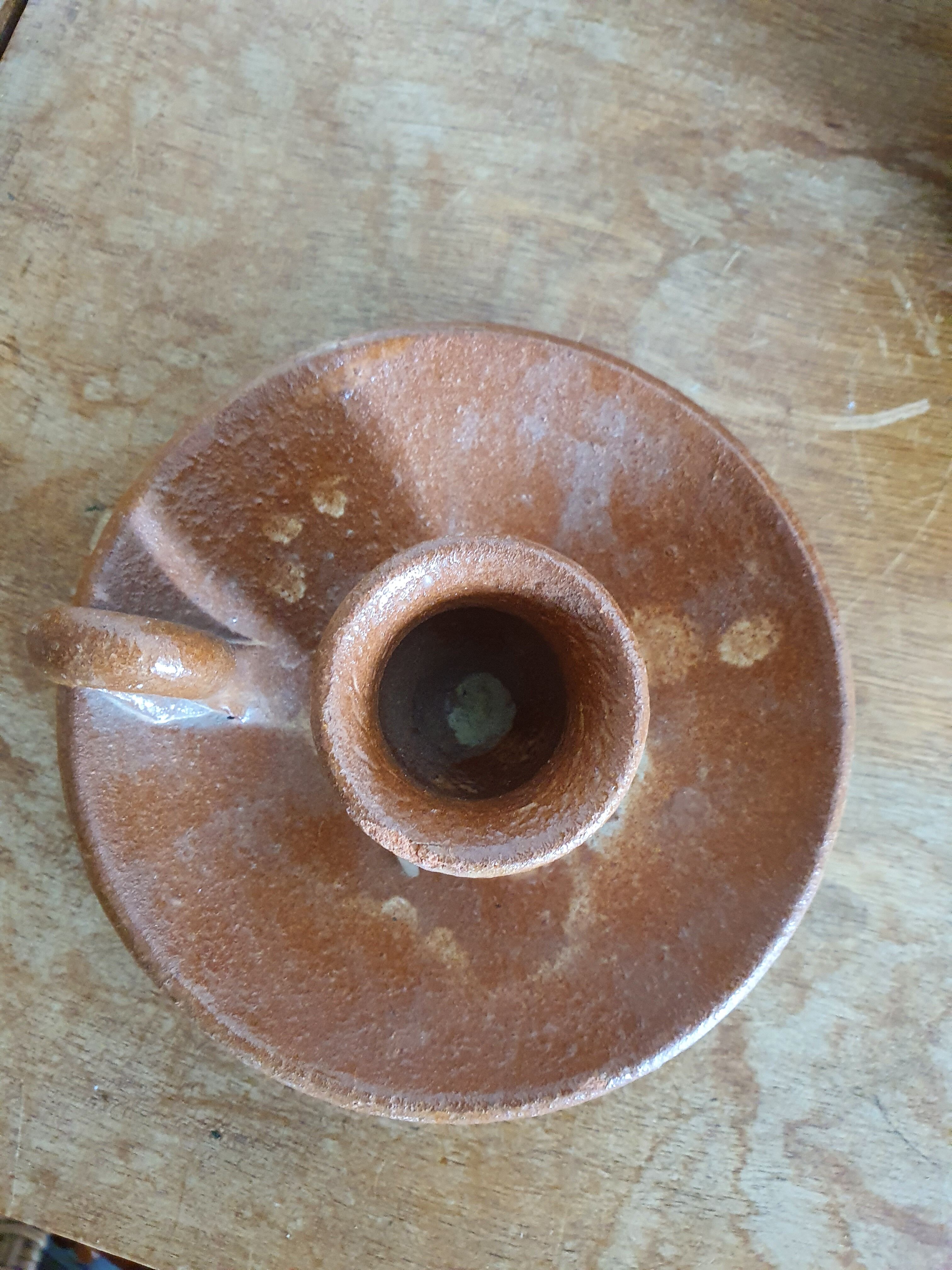 Sandstone handle candle holder