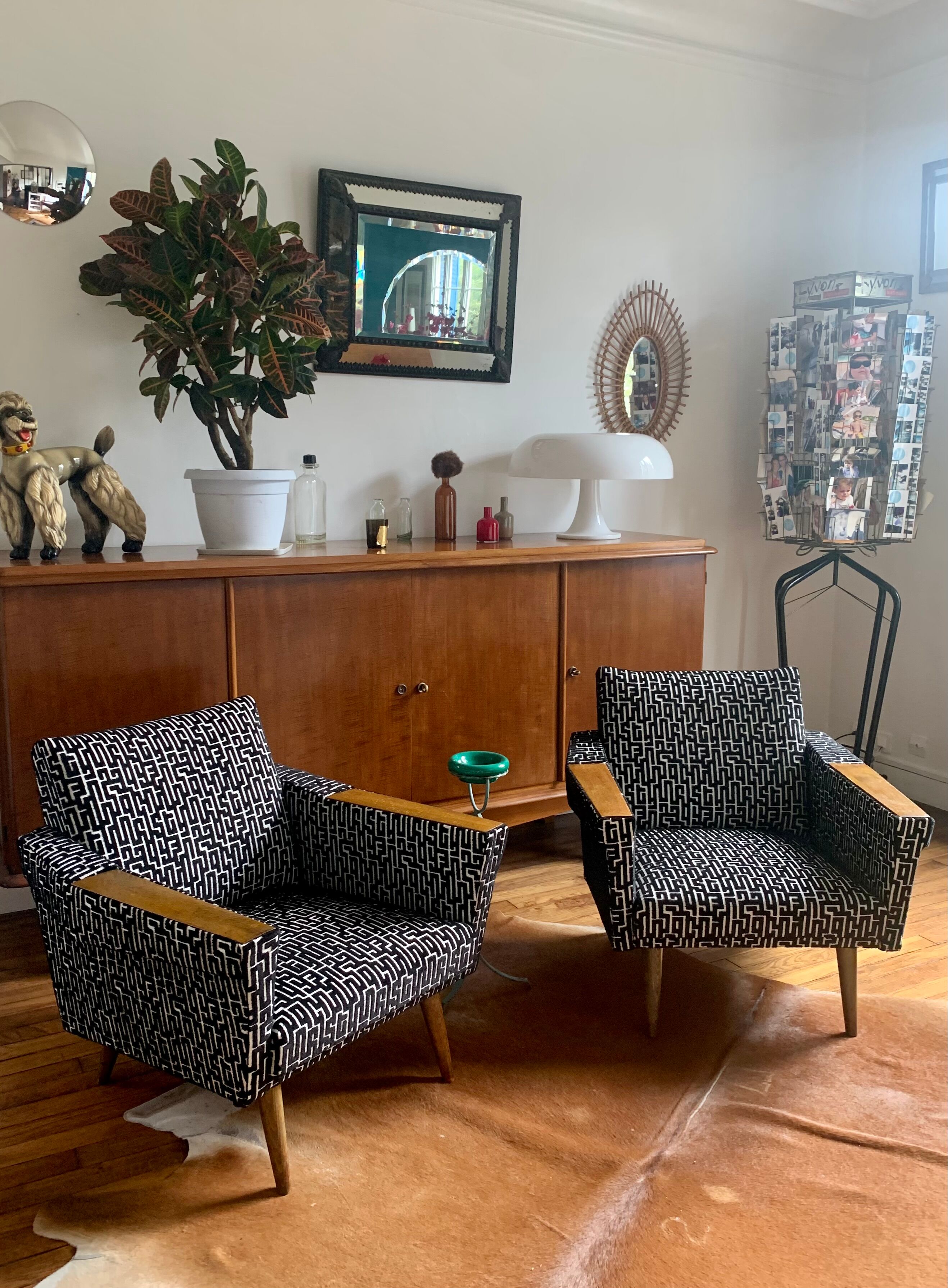 Paire de fauteuils 50's