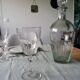 Verres à vin ciselé