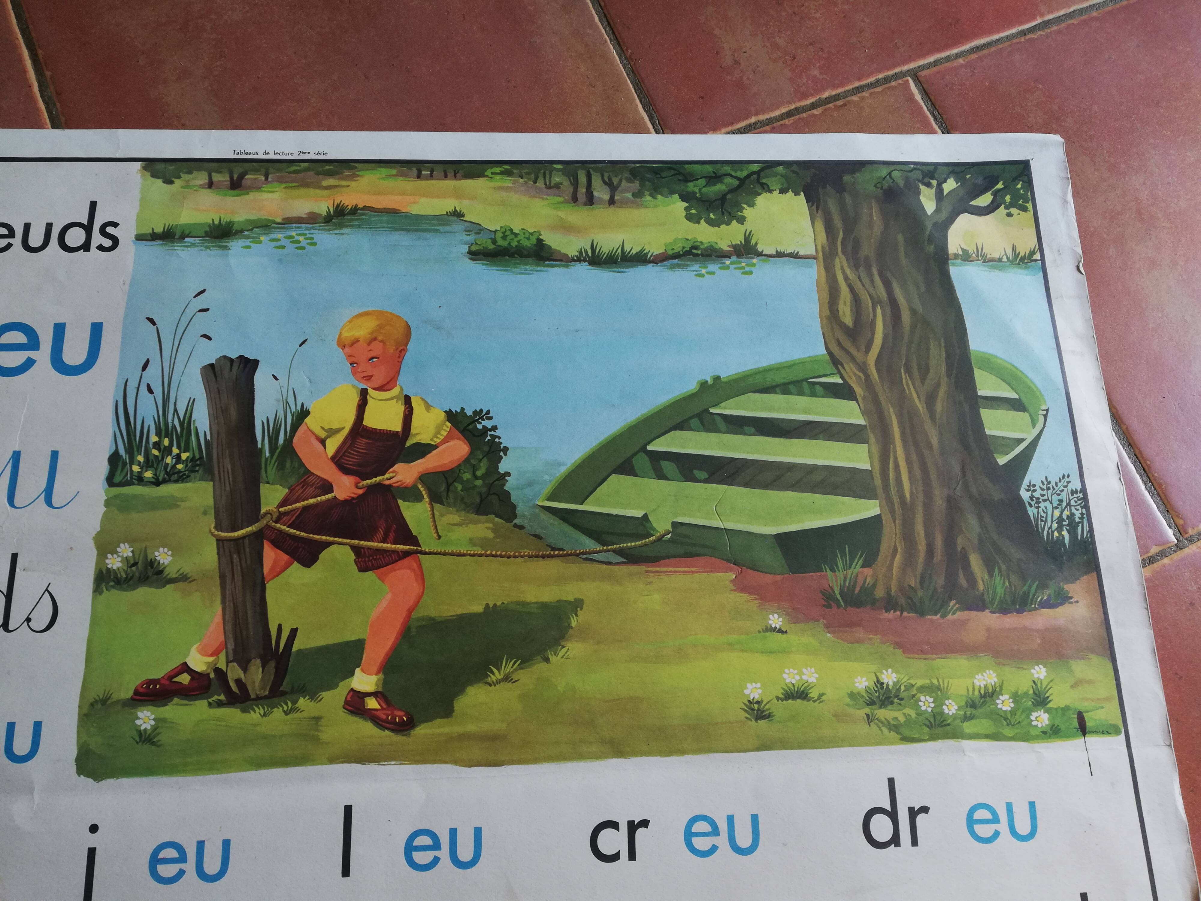 Nightingale poster, vintage school card