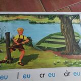 Nightingale poster, vintage school card