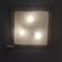 ARTELUCE square wall light in Murano glass and metal from the 70s/80s
