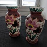 Pair of opaline vase