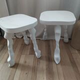 Tabouret en bois tripode
