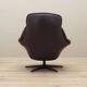 Leather swivel armchair, Danish design, 1960s, designer: H.W. Klein, manufacture: Bramin