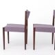 Chaises de salle à manger vintage par lot de 2, Allemagne années 1960, bois de hêtre teinté foncé