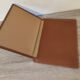Set accessories office set quilted leather