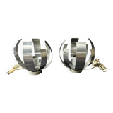 Pair of table lamps or wall lights by Jocelyne Trocmé for Oxar