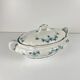 Vegetable dish Villeroy & Boch model "Clover - Klee", blue, 1890-1900